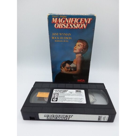 Magnificent Obsession VHS Jane Wyman Rock Hudson Barbara Rush 1992 - Picture 6 of 10